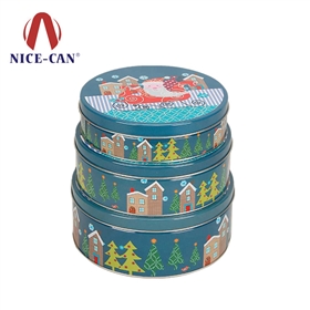 圣誕節糖果餅干鐵盒定制